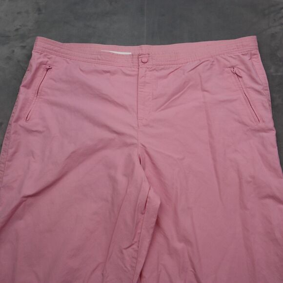 Pro Spirit Pants Womens 2XL Pink Plain High Waist Flat Front Ankle Zip - Picture 8 of 16